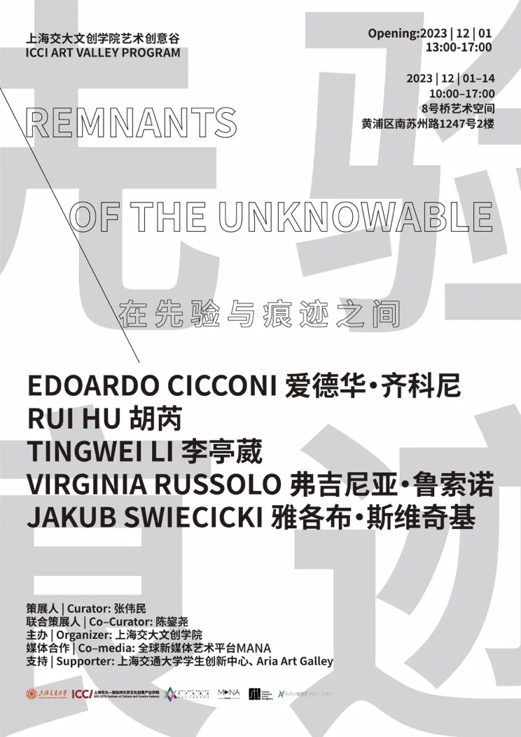 Remnants of The Unknowable exhibition poster